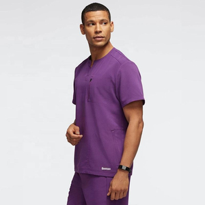 Conjunto de Uniforme Médico Unisex de Mezclilla Elástica Tejida Pinco Sports, Cómodo, Elegante y sin Costuras para Hospitales y Consultorios Médicos - Product Image 1