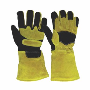 Gants de soudage en cuir de vachette pleine fleur renforcés, résistants à l'abrasion, pour la lutte contre les incendies et le barbecue, avec logo personnalisé - Product Image 5