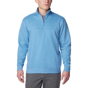 Pullover de golf athlétique respirant en polyester lavé 100 %, demi-zip 1/4, pour l'hiver et les activités de plein air - Product Image 1