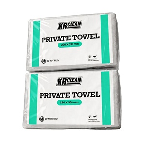 Krclean XK5 2026 New Eco-Friendly White Non Woven <b>Dry</b> Wipes 50/80 <b>Sheets</b> Vietnam Disposable Towel Bag ISO 9001 - Product Image 1