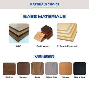 Modern MDF Melamine Living Room <b>Cabinet</b> with Elegant <b>Wood</b> Texture and Large <b>Storage</b> Space for USA Home Furniture Solutions - Product Image 5