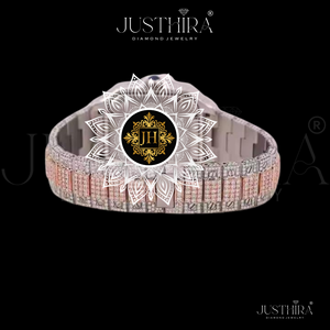Excellent Quality Luxury Antique Fashion Moissanite Diamond Quartz Mechanical Movement Stainless Steel Men's Sapphire Glass - Product Image 4