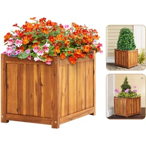 Acacia Wood <b>Planter</b> Box Wholesale | Minimalist Design Wooden <b>Planters</b> India - Product Image 1