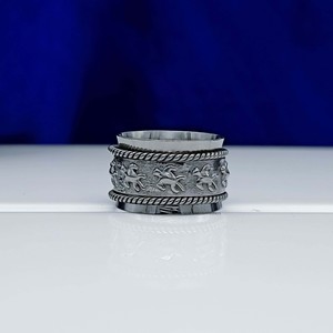 Black Plated Turtle <b>Spinner</b> <b>Ring</b> Sea Turtle Fidget <b>Ring</b> Handmade Anxiety Relief <b>Ring</b> For Girl's & Boys - Product Image 3