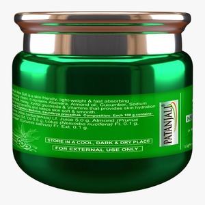 Crème hydratante douce à l'aloe vera Patanjali, soin de la peau à l'aloe vera, crème pour le visage pour une hydratation quotidienne, beauté et soins personnels - Product Image 2