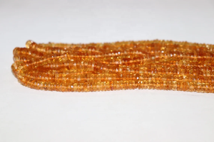 AAA Quality 5-7mm Citrine Faceted Tyre Shape <b>Beads</b> 16 Inches Long Natural Color Citrine <b>Heishi</b> <b>Beads</b> Wholesale Gemstones - Product Image 2