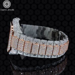 Charm_Jewells Luxury Stainless Steel Rectangle <b>Watch</b> Analog Dial Sapphire Crystal <b>Diamond</b> Bezel Butterfly Clasp Unisex - Product Image 4