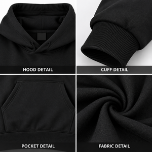 Sudadera con Capucha de Alta Calidad, Lisa, de Corte Regular, con Diseño de Araña, 420 Gramos, Jersey de Algodón Grueso, Bordado con Cuentas, Personalizada, Otoño - Product Image 4