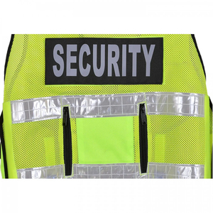 Gilet de sécurité haute visibilité respirant certifié CE/UE, réfléchissant, en polyester, unisexe, vêtements de travail, plusieurs poches, fermeture éclair sur le devant - Product Image 5