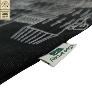 Custom Black 300 GSM Cotton Canvas Tote <b>Bag</b> 38x42 cm <b>Puff</b> Screen Print Logo Wholesale OEM ODM Private Label Fashion Manufacturer - Product Image 4