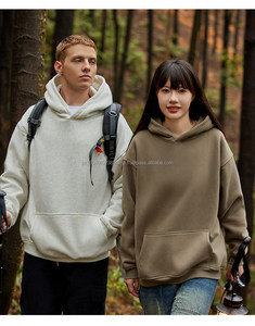 Sudaderas con capucha de algodón de invierno suave GSM 350, sudadera cálida y cómoda de terciopelo de llama, se acepta logotipo bordado personalizado - Product Image 6