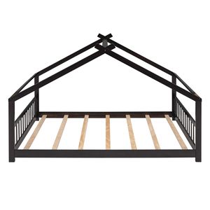 Letto a capanna in legno a grandezza naturale per bambini modello WF282522AAP - Product Image 4