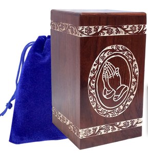 Urna de Madera Estilo Americano Personalizada para Cenizas Humanas Adultas, Cremación y Entierro, Hecha en India - Product Image 4