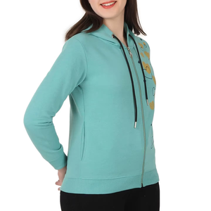 <b>Top</b> Trendy Low Price Wholesale Customizable <b>Women's</b> Breathable <b>Zip</b> <b>Up</b> Hoodie OEM Custom Design Wholesale Premium Quality Fashion - Product Image 5