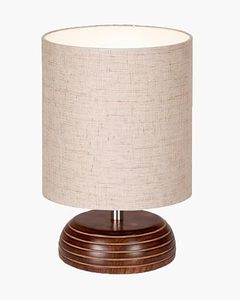 Lámpara de Pie Moderna de Madera con Pantalla de Tela para Decoración de Dormitorio y Sala de Estar - Product Image 3