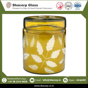 Vela aromática de hoja verde de diseño en recipiente de vidrio con tapa para decoración interior del hogar de primera calidad - Product Image 6