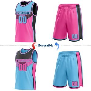 Uniforme de basketball personnalisé haute performance, design réversible, léger, respirant, fournisseur en gros d'usine OEM - Product Image 2
