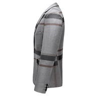 Veste de costume de mariage pour marié, blazer pour hommes d'honneur, couleur unie, coupe ajustée