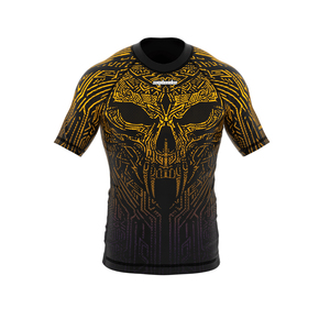 Rashguard de compression MMA unisexe, design personnalisable, extensible, séchage rapide, léger, 160g, polyester respirant, ajusté, BJJ - Product Image 5