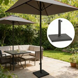 Base per Ombrellone da Terrazzo Nera, Solo Base, Supporto per Ombrellone da Esterno, Prodotto di Qualità Premium - Product Image 1
