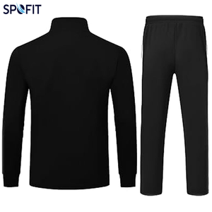 Survêtements à capuche personnalisés élégants unisexes en polaire pour l'hiver, pour le jogging et l'entraînement, avec logo imprimé par transfert thermique, motif Paisley/uni - Product Image 6