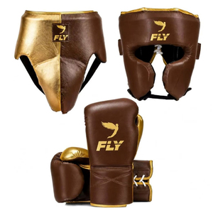 Ensemble de boxe et d'entraînement Fly en cuir véritable personnalisé, très confortable et offrant une protection élevée – Meilleures ventes - Product Image 2