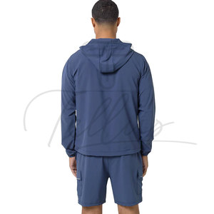 Ensemble coupe-vent et short personnalisé de haute qualité pour homme, ensemble short coupe-vent d'été unisexe, ensemble short en nylon bicolore - Product Image 5