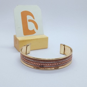 99% <b>Copper</b> Cuff <b>Bracelet</b> Alloy Classic Style Jewelry for Women Bela Artisan BE11 - Product Image 3