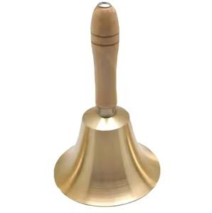 Campana de Recepción con Manija Metálica, Campana de Mano para Llamar a Invitados, Campana de Servicio para Hoteles y Restaurantes - Product Image 1