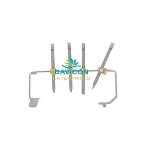Retractor de proyector nasal Davis Manual de acero inoxidable de alta calidad | Instrumentos de cirugía plástica DAVICON - Product Image 1