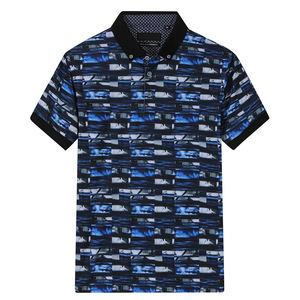 Polo de golf pour homme en polyester et élasthanne de haute qualité, col rabattu, impression par sublimation, vente en gros - Product Image 1