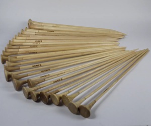 Agujas de Tejer de Madera Natural Premium para Tejer a Mano, Agujas de Ganchillo Ligeras y Suaves para Hilos, Proyectos de Ganchillo y Manualidades - Product Image 3