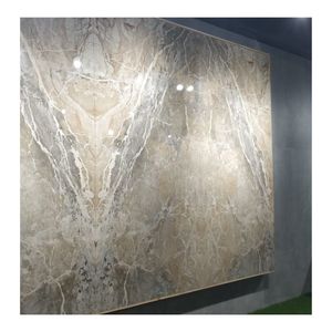 Baldosa de Porcelana con Efecto Mármol Gris, Formato Grande 1200x2400mm, Vetas Plateadas, Textura de Piedra Natural, Acabado Brillante/Satén, 8mm/10mm, Antideslizante - Product Image 1