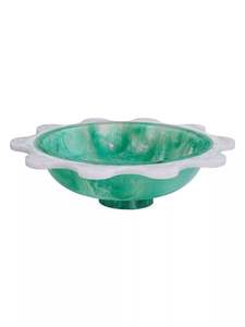Cuenco Decorativo de Resina de Lujo para Mesa de Centro, Accesorio Artesanal para el Hogar, Plato de Resina Moderno, Pieza Decorativa de Diseño, Cuenco Decorativo con Arte en Espiral - Product Image 5