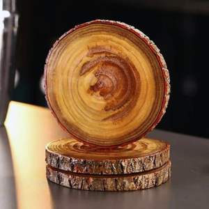 Ensemble de sous-verres en bois rustique - Product Image 6