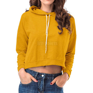 Hauts à capuche courts pour femmes à manches longues, style mode, pour usage extérieur, fabrication de haute qualité - Product Image 5