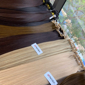 Extensiones de Cabello Natural Liso de Alta Calidad a Precio de Fábrica en Varios Colores # PLA # 1 # 8 Piezas de Cabello Natural sin Procesar de 40cm a 80cm de Longitud - Product Image 1