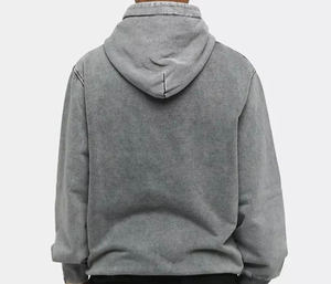 Sweat à capuche pour homme SPAHI ENTERPRISES de qualité supérieure, 100% coton tricoté, écologique, coupe ample, effet délavé, impression numérique, 500g, hiver - Product Image 3