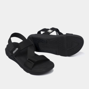 Sandalias Casuales de Carreras con Diseño de Punta Abierta, Correa Elástica Negra, Transpirables, Antideslizantes, Ligeras, de Secado Rápido, OEM - Product Image 2