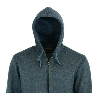Nouveaux sweats à capuche en molleton de coton 2026, confortables et personnalisables avec logo, fermeture éclair, pour l'hiver, style uni teint - Product Image 5