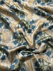 Tela de Satén de Algodón con Estampado Floral, Tejido de Peso Medio 180g/m, Textil para Ropa de Cama, Decoración Suave para el Hogar - Product Image 5