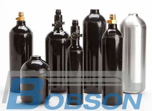 Réservoir rechargeable vide de bouteille de gaz en aluminium de la catégorie comestible 290ml 18CI certifié par RHO pour l'industrie des boissons - Product Image 3