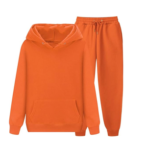 Wholesale Custom Logo Workout Training Wear <b>Men's</b> Hoodies Sweater Jogger Set Women Cotton Tracksuits Unisex Sweatsuit Set - Product Image 6