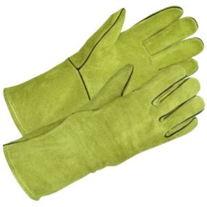 Heavy Duty Leather Industrial Safety Gloves High Heat Resistant Welding Gauntlet Fire Safety Working Gloves Hand <b>Arm</b> Protection - Product Image 4