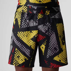 Pantalones Cortos de MMA Modernos, Ligeros, de Secado Rápido y Duraderos para Hombre, Cintura Elástica, Poliéster/Algodón, para Boxeo, MMA y Actividades de Fitness - Product Image 1