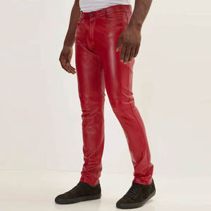Pantalones de Cuero para Hombre de Diseño Profesional, Impermeables y de Alta Calidad, Nuevo Estilo, Color Liso - Product Image 2