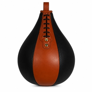 Sac de frappe en cuir de qualité supérieure, sac de vitesse pour entraînement MMA, fitness, arts martiaux, kickboxing, boxe, ballon de vitesse, logo personnalisé - Product Image 3