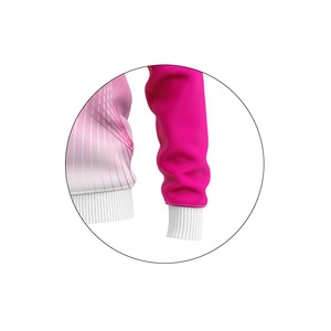Sweat-shirt à col rond pour homme, imprimé géométrique rose, coupe classique, tricoté, 100% polyester, respirant, décontracté, pour le printemps - Product Image 3