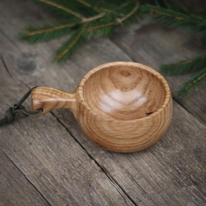 Taza Kuksa Hecha a Mano, Taza Nórdica de Madera a Bajo Precio para Café, Té, Uso en Exteriores y Viajes, por M/S SHAAD HANDICRAFTS - Product Image 4