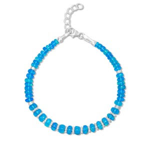 Bracelet perlé avec séparateurs, bracelet à perles avec intercalaires, bracelet perlé avec séparateurs simples, perle intercalaire simple b - Product Image 2